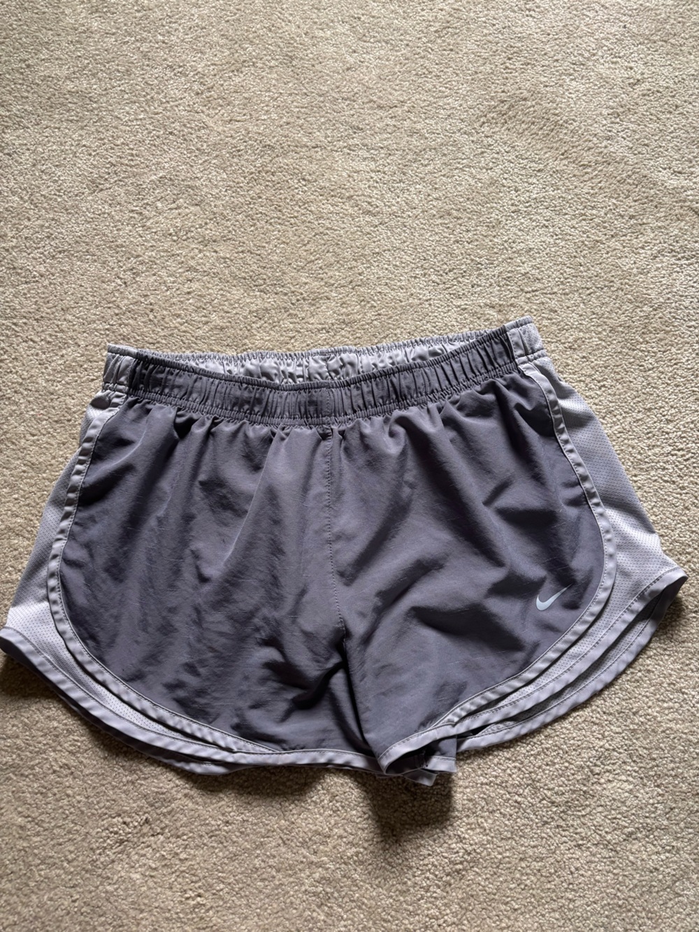 Nike Women's Two-Tone Gray Athletic Shorts